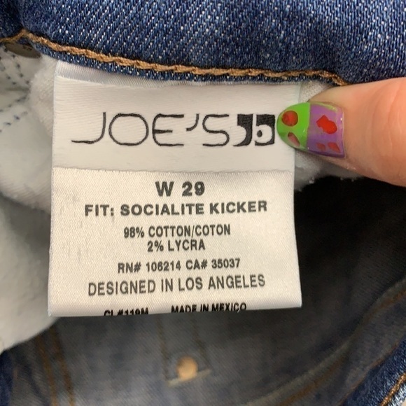 Joe’s jeans socialite kicker cropped jeans - Picture 5 of 8